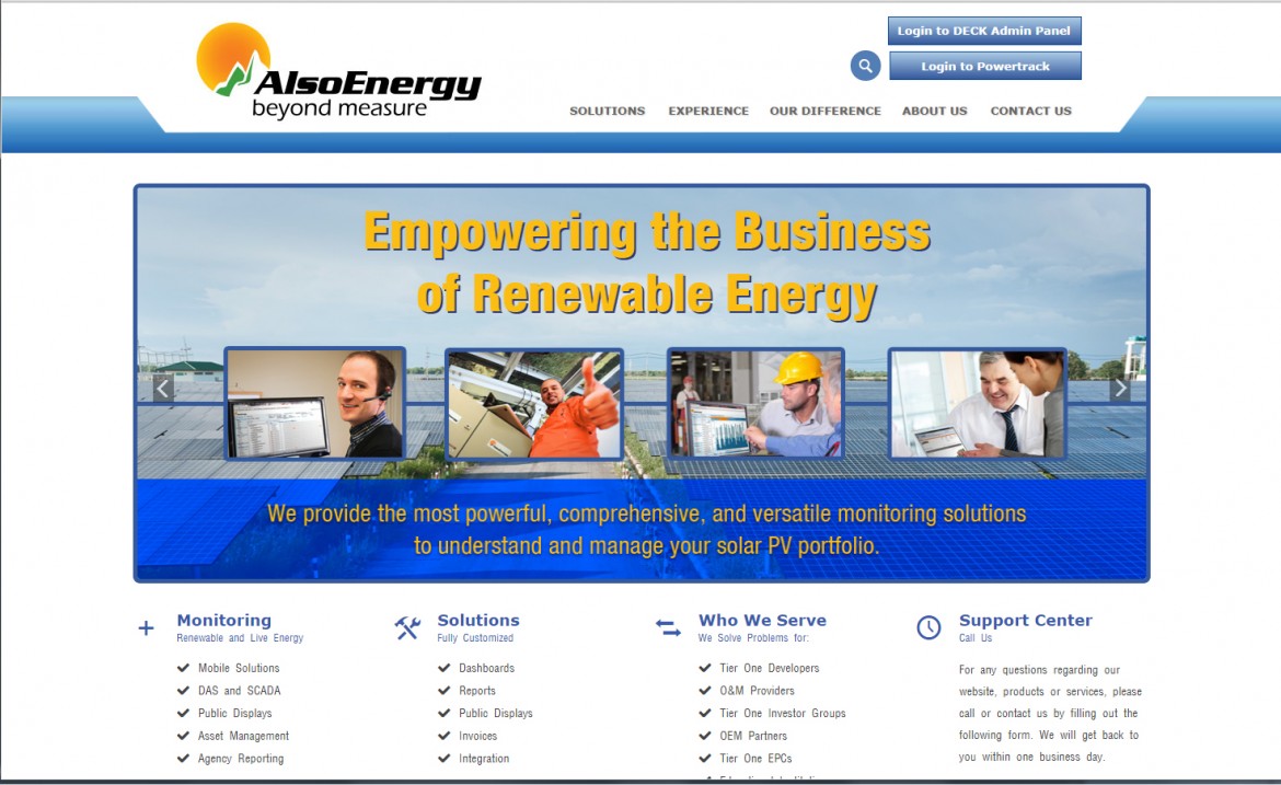 AlsoEnergy Website Development